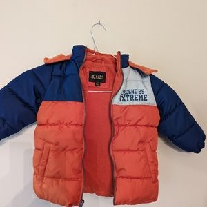 👍Extreme Toddler Puffer Jacket 24 M With a Hoodie